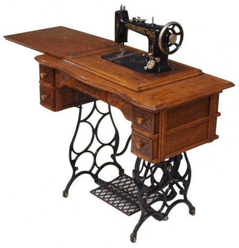 Vintage sewing machine narrow - machine,