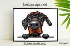 DOBERMAN PET DOG A4 PICTURE PRINT POSTER WALL ART HOME DECOR UNFRAMED  NEW GIFT