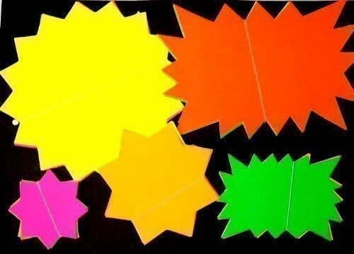 Pack 500 fluorescent star - [pack,