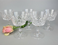 Champagne Glasses Coupes Martini Saucers. Cut Crystal. Set of 5. Small 100ml