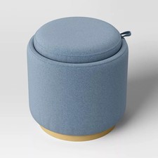 Round Upholstered Storage