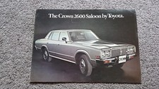 TOYOTA CROWN 2600 SALOON SALES
