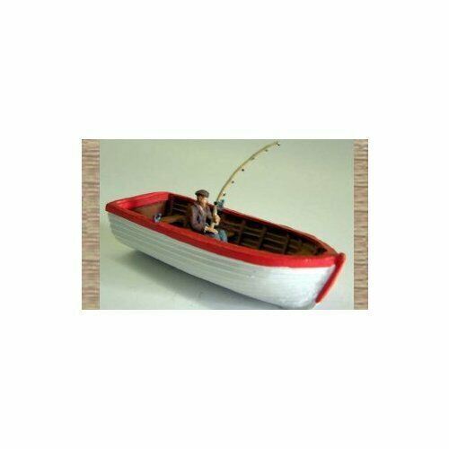 Rowing boat fisherman - &,