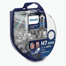 Genuine Philips H7 Racingvision GT200 Dipped Low Beam Halogen Headlight Bulbs