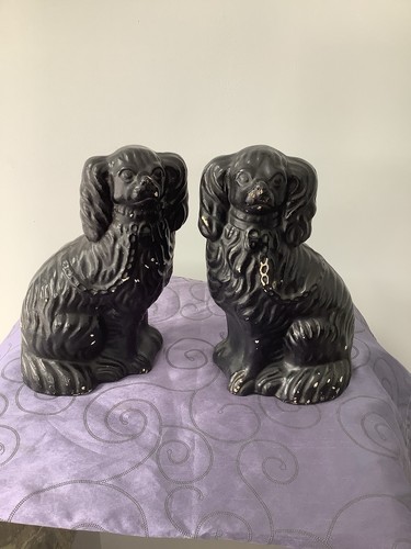 Pair vintage jackfield - pair,