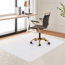 PVCNon Slip Office Chair Desk Mat Floor Computer Carpet Protector  Plastic Clear