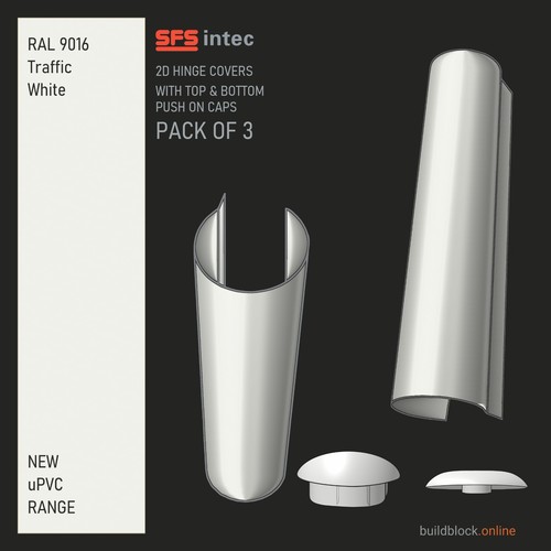 Sfs white door hinge - 3,