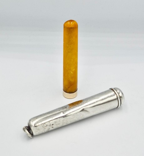 Victorian 9ct gold amber - gold,