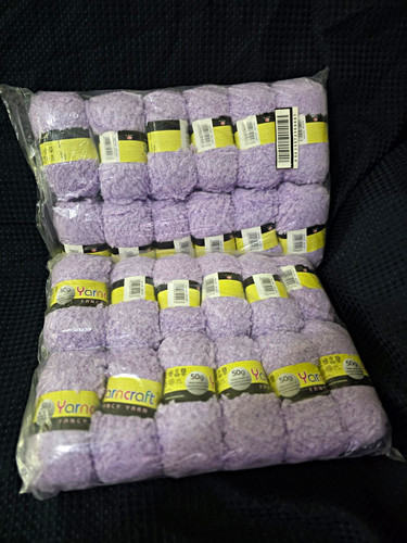 Yarncraft fancy fuzzy yarn - yarn, lot