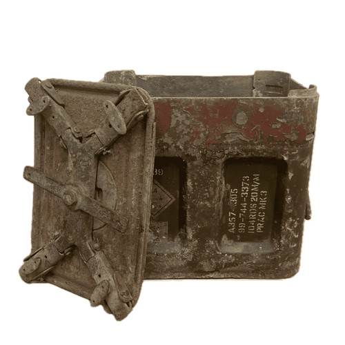Vintage ammunition metal - vintage, box