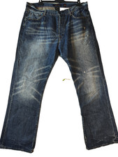 VINTAGE Y2K Ed Hardy Jeans by Christian Audigier Men's 40x34 Distressed Big Logo