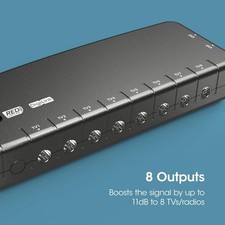 Signal Booster, SLx TV Amplifier 8 Output 27824BMR - Improve Picture Quality