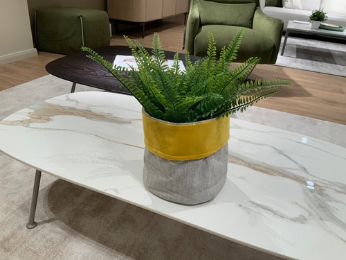 Natuzzi fabric storage pot - natuzzi,