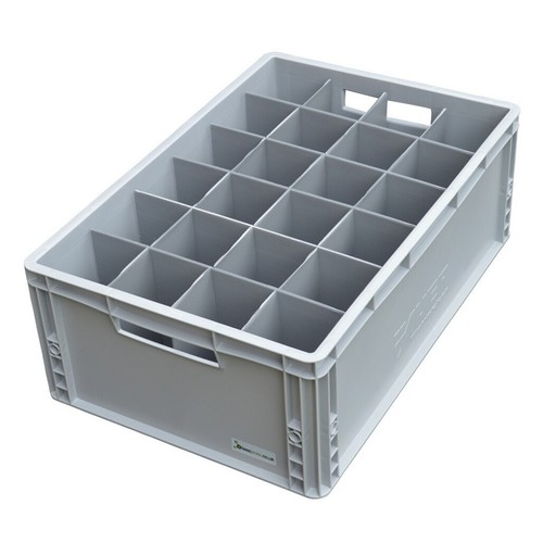 Glass storage crate containers - storage,