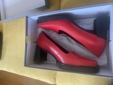 Vagabond Red Leather ‘edwina’ Shoes. Size 5, Brand New In Box