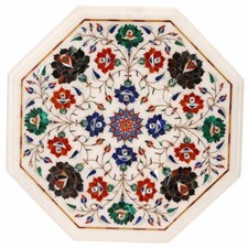 12" white Marble table top