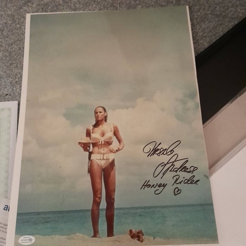 Ursula andress signed rare - signed,