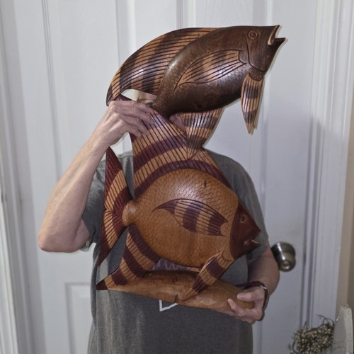 Large vintage hand carved - hand,