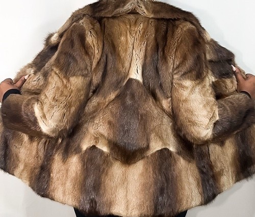 Real fur brown - real,