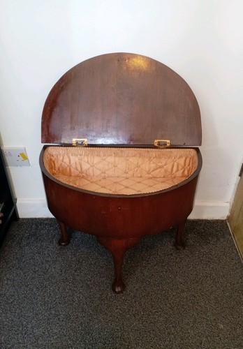 Mahogany demi lune table - mahogany,