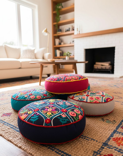 Cotton floor cushion - floor,