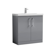 Balterley Level Modern Bathroom 2 Soft Close Door Vanity Basin Unit - Choice of 