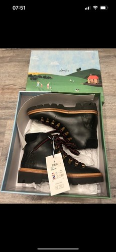 Joules ladies black leather - joules,