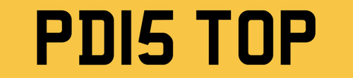 Number plate private - pd,
