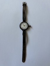 WW1 Gunmetal Trench Wristwatch For Repair.