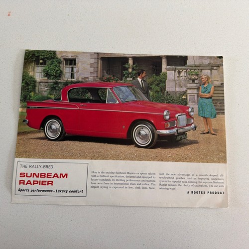 Sunbeam rapier series - rapier, iv