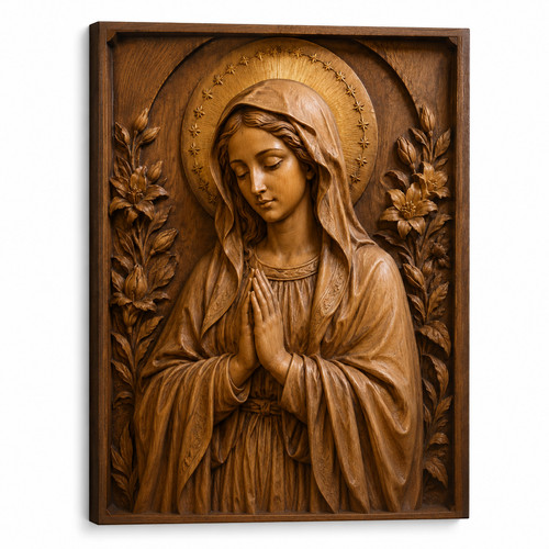 Virgin mary wood - virgin,