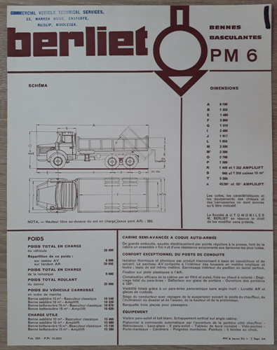 Berliet dumper tipper - berliet,