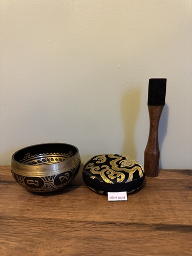 Tibetan singing bowl set - bowl,