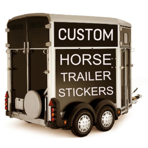 Custom horsebox stickers - custom,