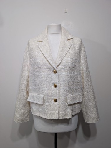 Zara ivory tweed - zara, sleeve