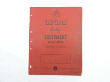 1949-1956 Lucas Catalog Triumph Norton BSA Vincent Ariel Velocette Matchless 410