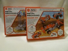 A to Z Build & Play Metal Mechanic Model Kits- Racer Car & Construction Kit