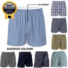 Mens Woven Boxer Shorts Loose