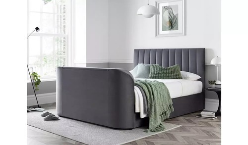 Super king bed grey - king,