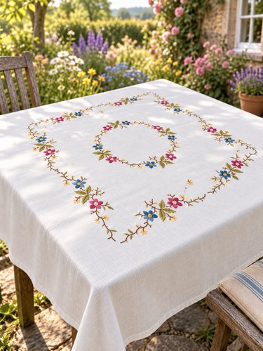 Vintage hand embroidered - hand,