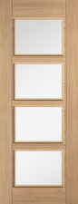 LPD Internal Oak Carini 7 Panel Door PreFinished B Graded Stock