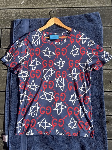 Gucci allover star sn72 blue - gucci,
