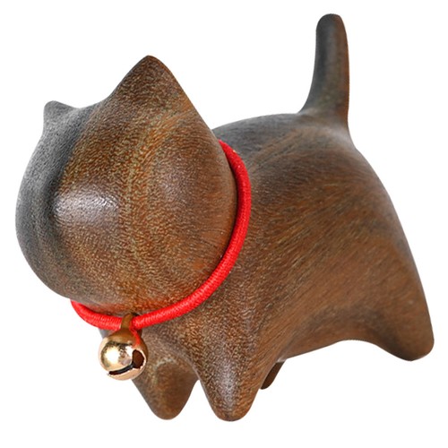 Handmade black wood - handmade, cat