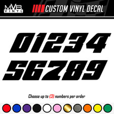 Racing Numbers Vinyl Decal