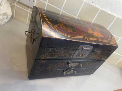 Antique chinese inlaid - chinese, box