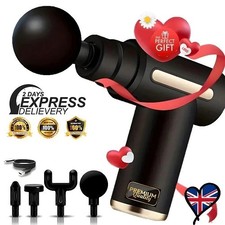 Massage Gun Deep Tissue Muscle Therapy Percussion Message Relax Back Neck 4 head