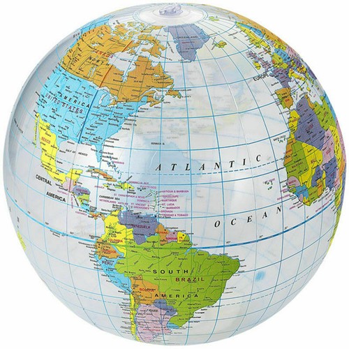 Bow globe 40cm world - globe,
