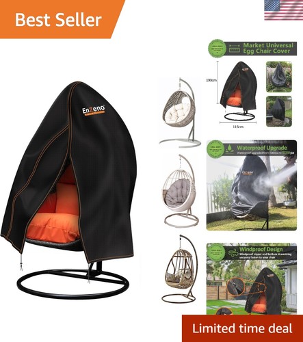 Durable black egg chair cover - durable,