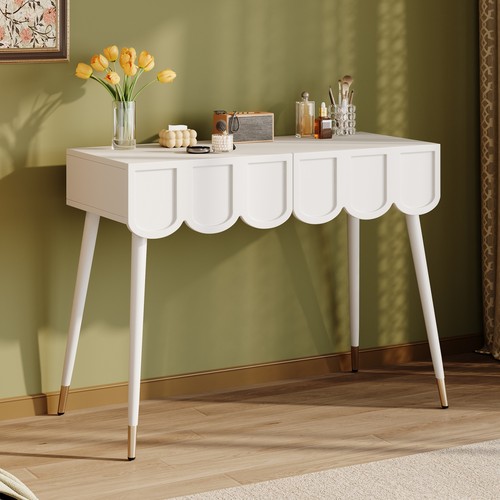 White dressing table - with, 2
