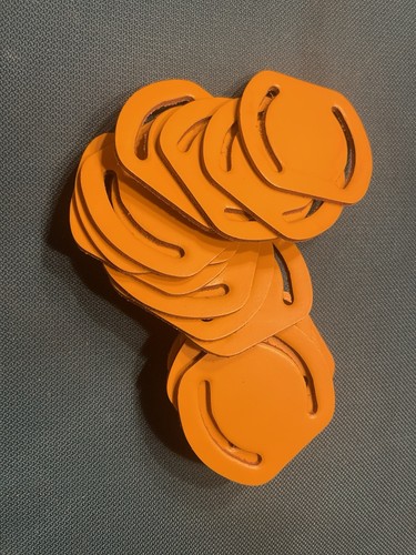 Yellow leather woggles - leather,